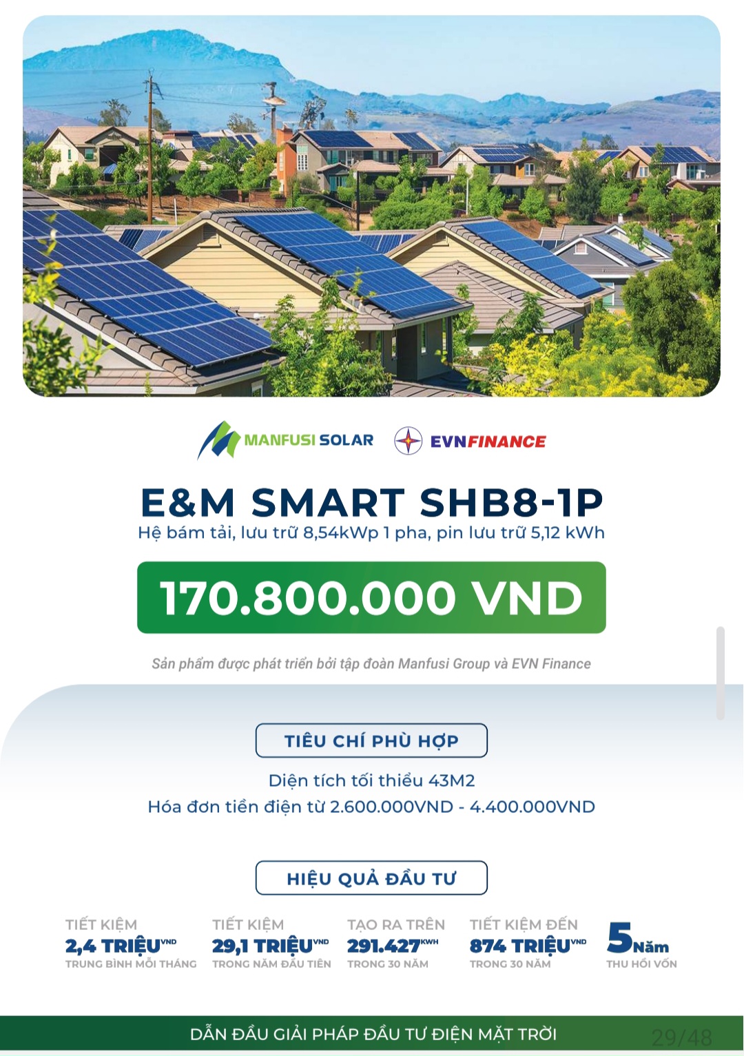 Năng lượng áp mái phủ xanh đô thị